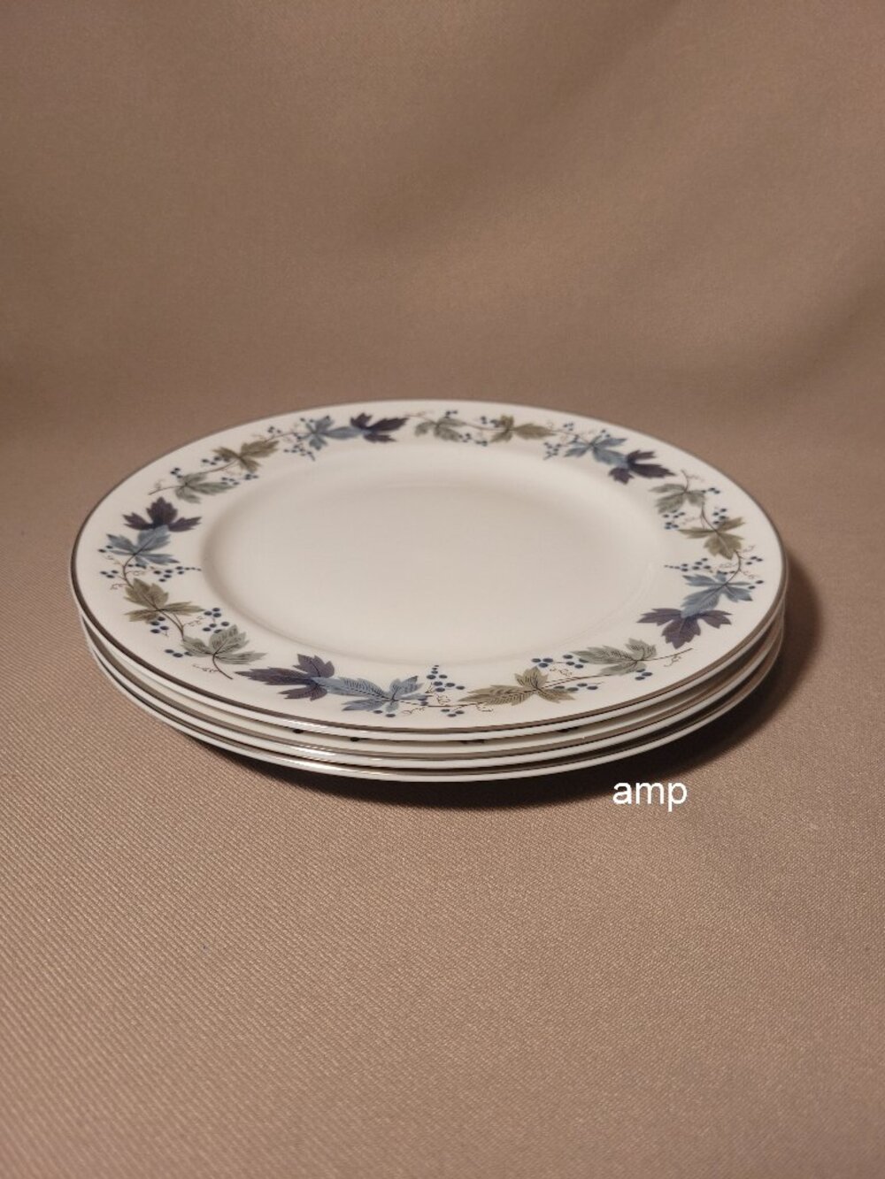 Royal Doulton Burgundy (Lot of 3) Salad Plates (8") EXCELLENT!